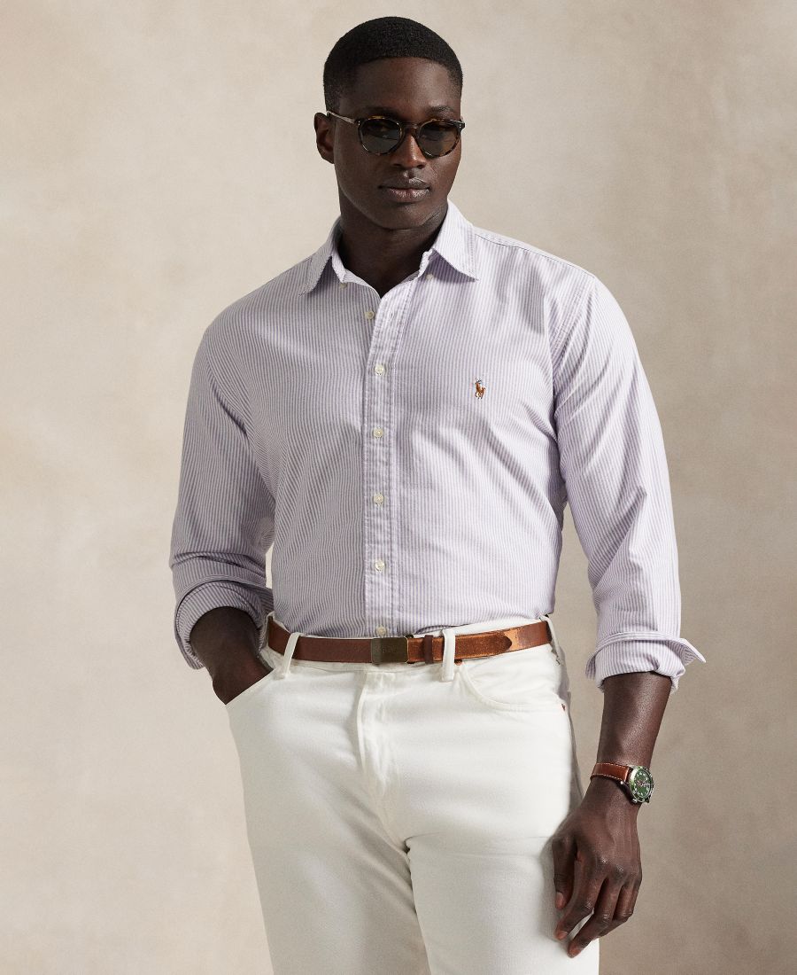 Мужская классическая полосатая рубашка Оксфорд больших размеров Polo Ralph Lauren, Thistle/White
Мужская классическая полосатая рубашка Оксфорд больших размеров Polo Ralph Lauren, Thistle/White