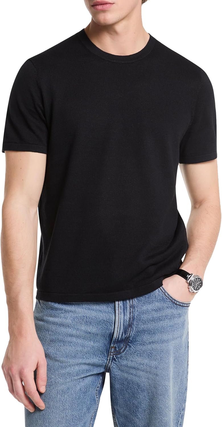 Michael Kors мужская короткая футболка из льна и хлопка, Black, Черный, Michael Kors мужская короткая футболка из льна и хлопка, Black
Michael Kors мужская короткая футболка из льна и хлопка, Black, Черный, Michael Kors мужская короткая футболка из льна и хлопка, Black