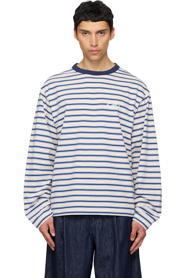 We11Done Футболка с длинными рукавами в бело-голубую полоску we11done
We11Done Футболка с длинными рукавами в бело-голубую полоску we11done