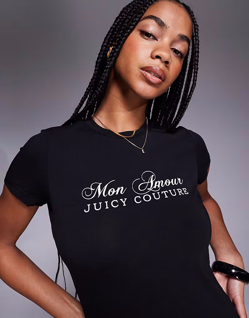 Футболка Juicy Couture mon amour для малышей черного цвета
Футболка Juicy Couture mon amour для малышей черного цвета