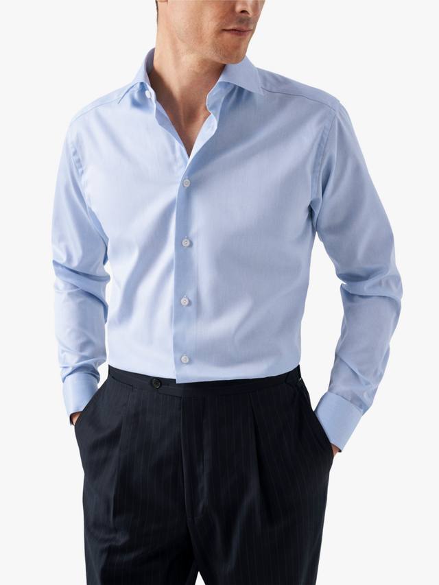 Хлопковая рубашка из твила Regular Fit с отложным воротником Eton, Light Blue
Хлопковая рубашка из твила Regular Fit с отложным воротником Eton, Light Blue