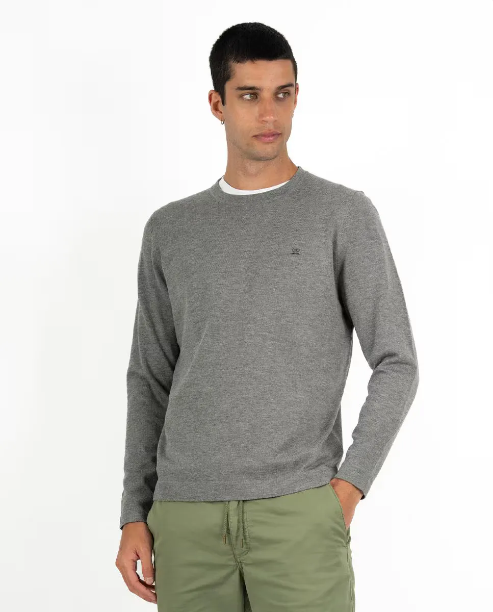 Мужской хлопковый свитер с круглым вырезом Makarthy, серый
Мужской хлопковый свитер с круглым вырезом Makarthy, серый