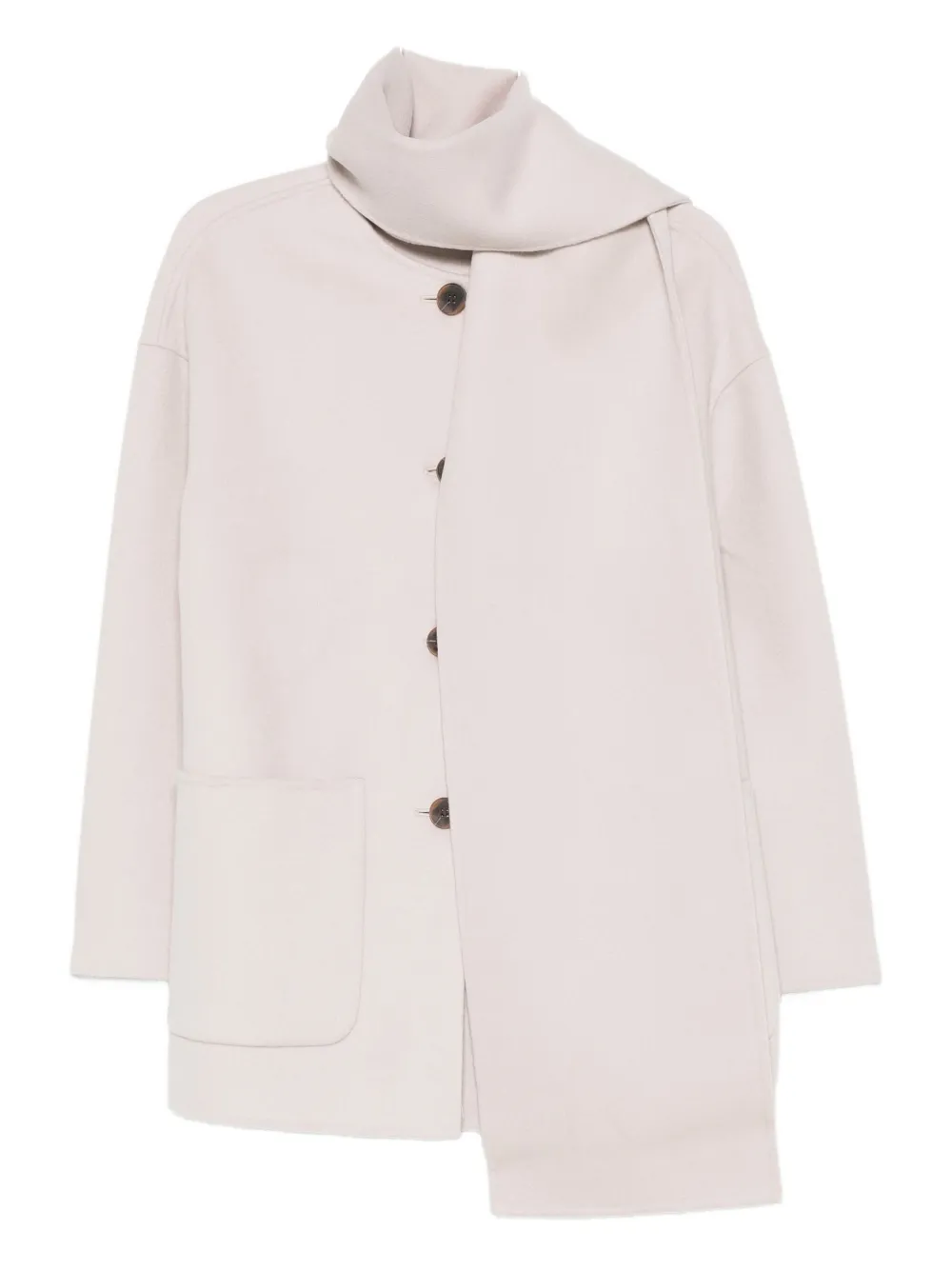 Однобортное пальто с накладными карманами и пуговицами THE DYNAMIS STUDIO, нейтральный
Однобортное пальто с накладными карманами и пуговицами THE DYNAMIS STUDIO, нейтральный