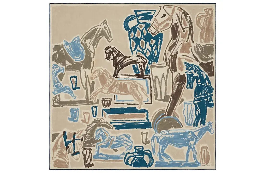 Шелковый платок Chevaux De La Collection HERMES для мужчин, коричневый
Шелковый платок Chevaux De La Collection HERMES для мужчин, коричневый