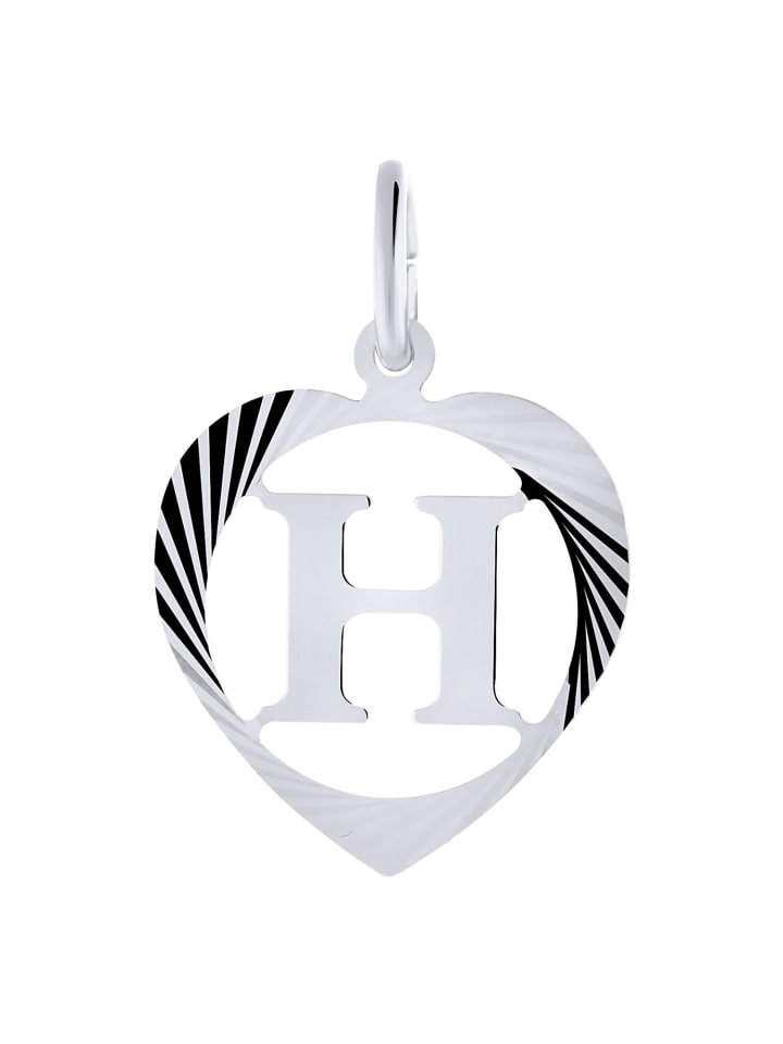 Lucardi Подвеска из серебра 925 пробы в форме сердца с буквой «H»
Lucardi Подвеска из серебра 925 пробы в форме сердца с буквой «H»
