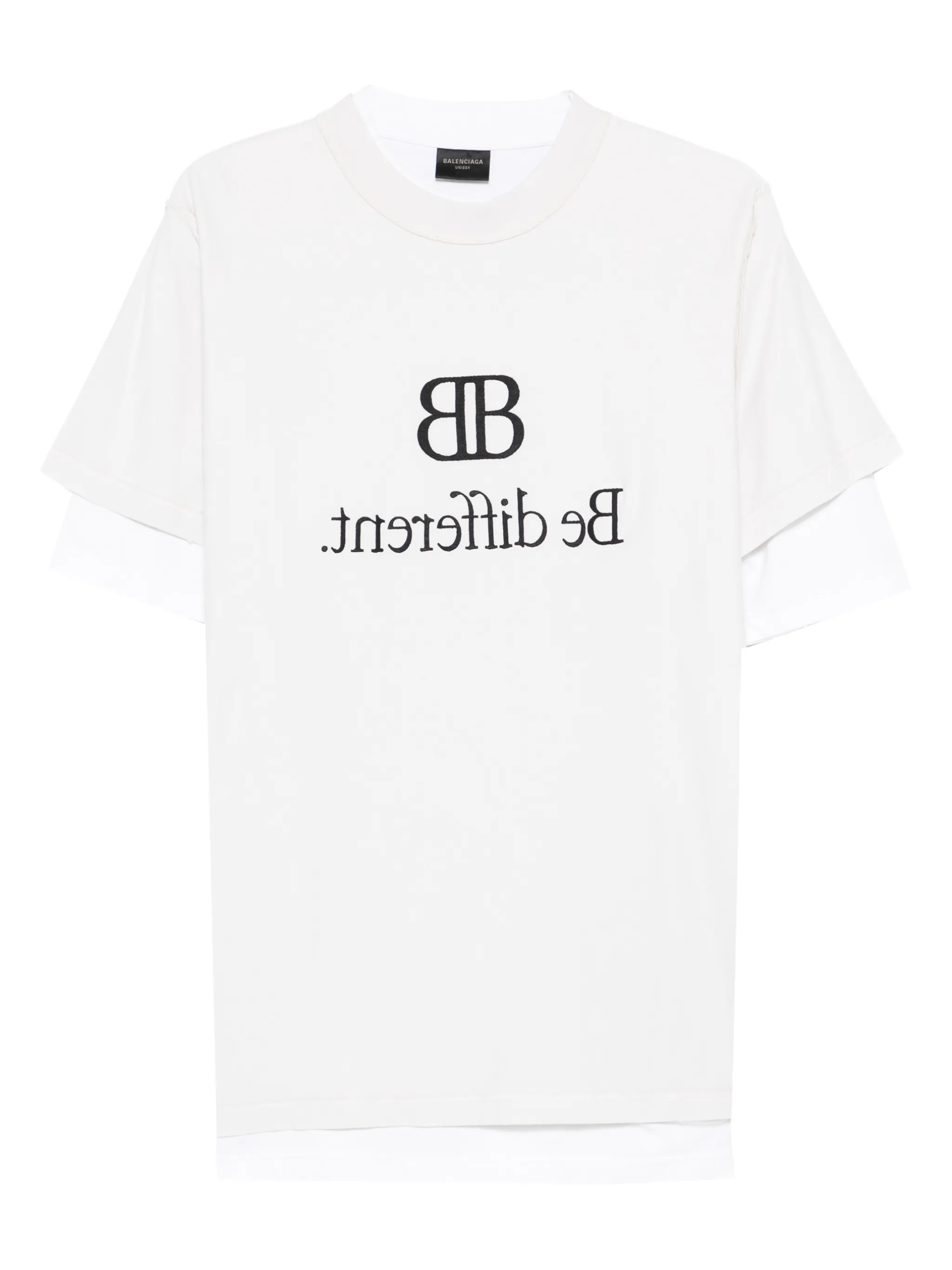 Многослойная футболка с графичным принтом Balenciaga, белый
Многослойная футболка с графичным принтом Balenciaga, белый
