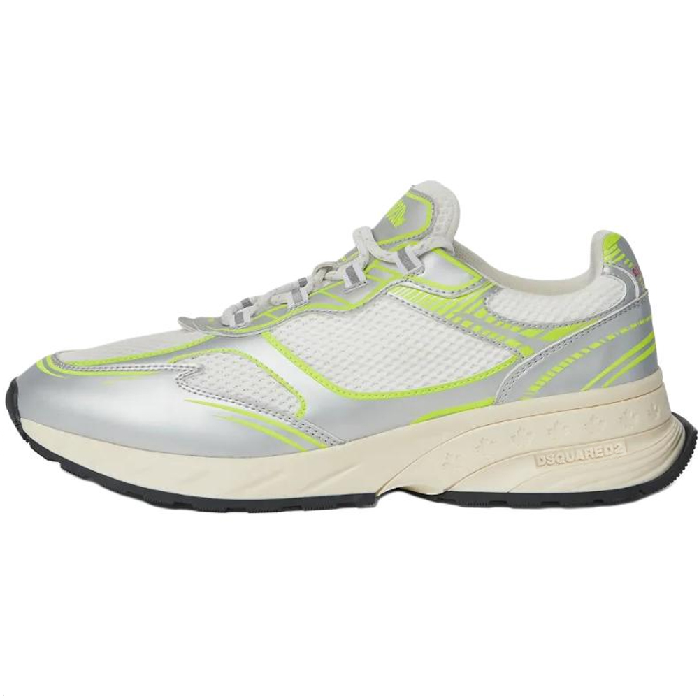 DSQUARED 2 Кроссовки Dsquared2 Sprinter на шнуровке серебристые, цвет Silver 
DSQUARED 2 Кроссовки Dsquared2 Sprinter на шнуровке серебристые, цвет Silver