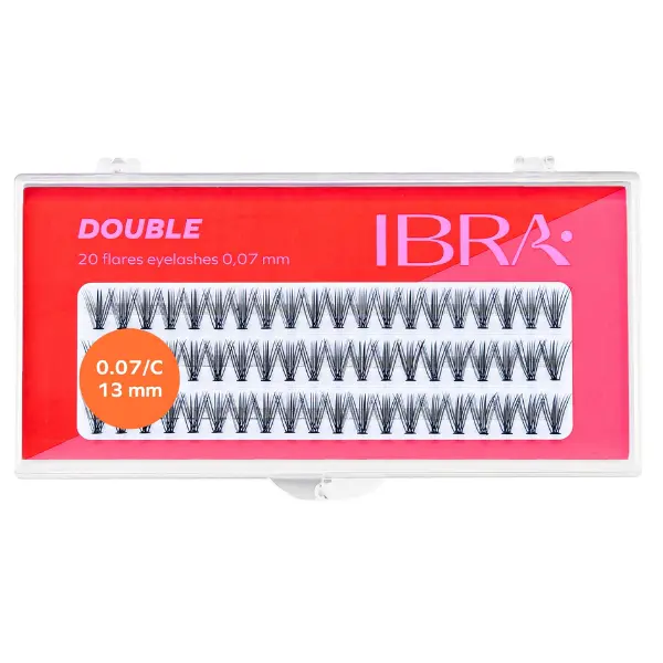 Пучки ресниц 13 мм, 60 шт./1 упаковка. Ibra Makeup Double
Пучки ресниц 13 мм, 60 шт./1 упаковка. Ibra Makeup Double