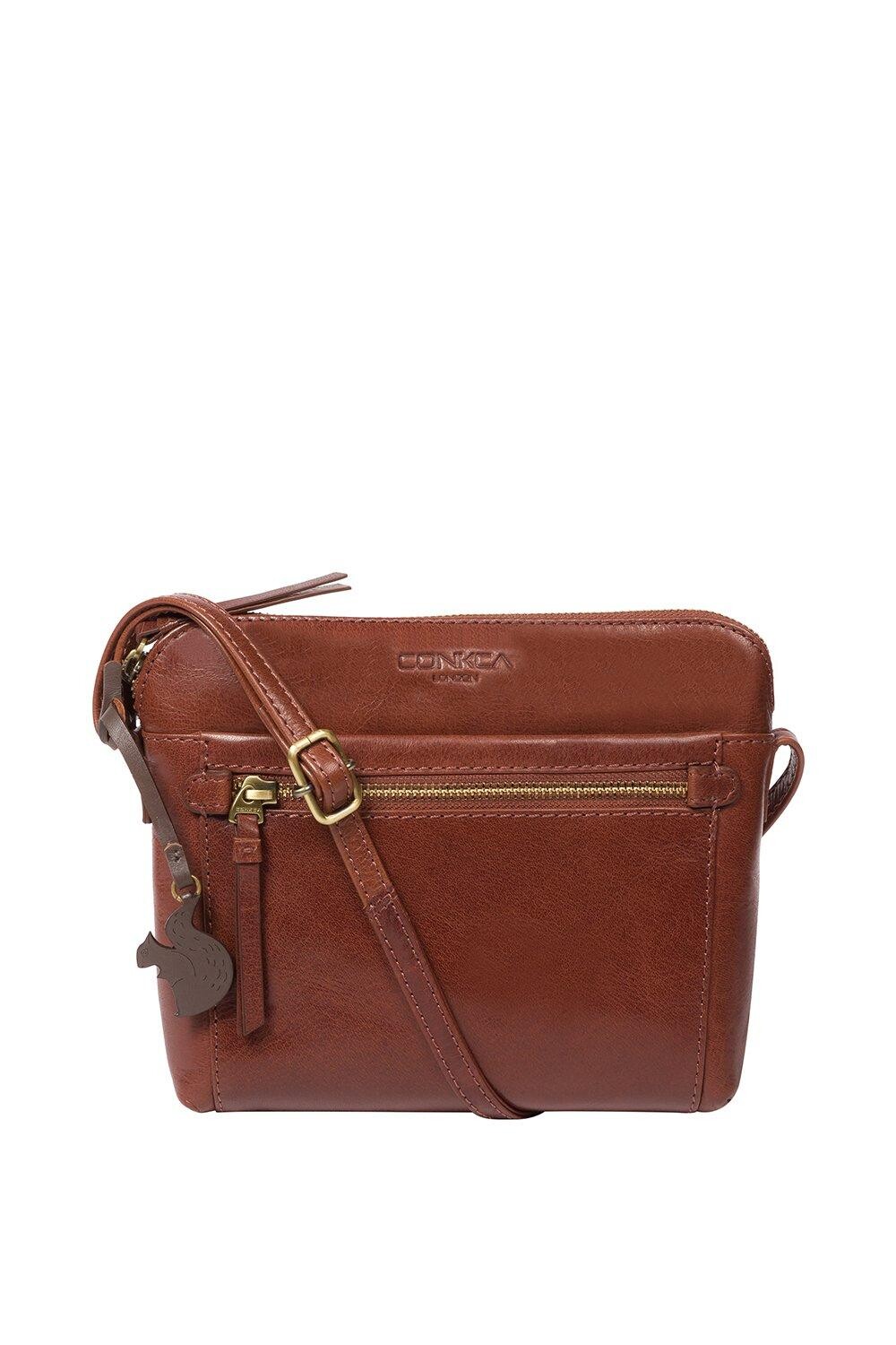 Кожаная сумка через плечо 'Frida' Conkca London, коричневый
Кожаная сумка через плечо 'Frida' Conkca London, коричневый