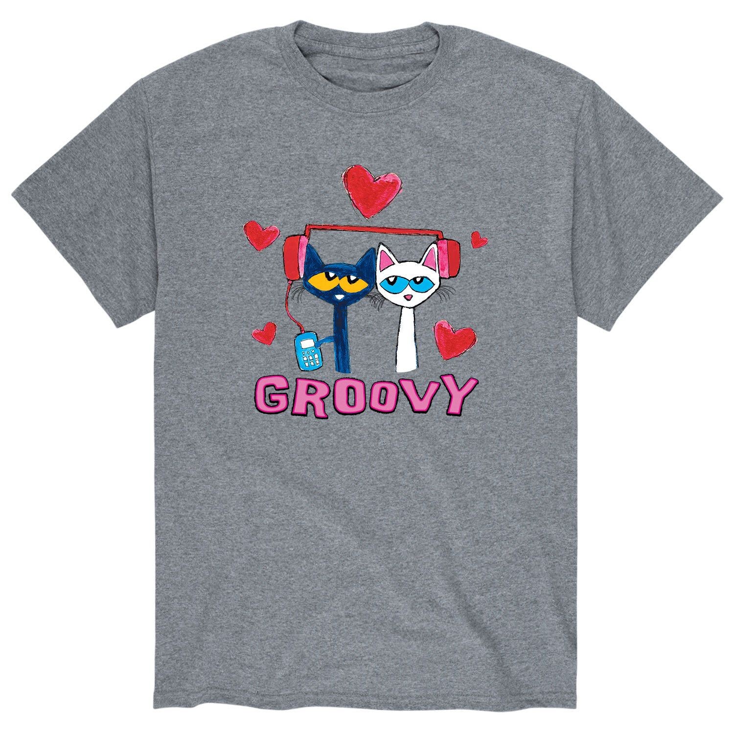 Мужская футболка Pete the Cat Groovy Love Licensed Character 
Мужская футболка Pete the Cat Groovy Love Licensed Character