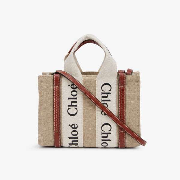Миниатюрная сумка-тоут Woody из хлопковой парусины Chloe, белый
Миниатюрная сумка-тоут Woody из хлопковой парусины Chloe, белый