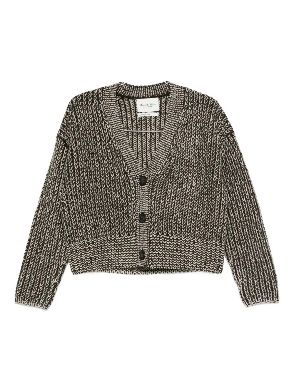 Вязаный кардиган на пуговицах Marc O'Polo, коричневый 
Вязаный кардиган на пуговицах Marc O'Polo, коричневый