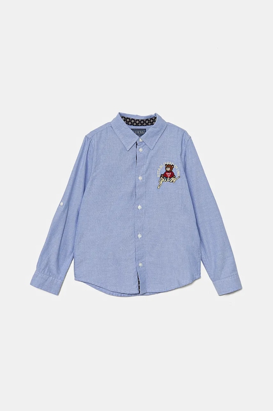Детская хлопковая рубашка Guess, синий
Детская хлопковая рубашка Guess, синий