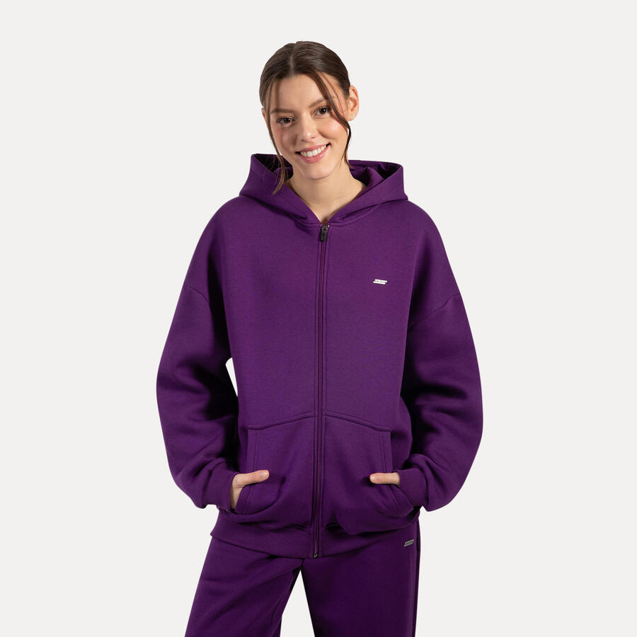 SMILODOX Женская толстовка с капюшоном на молнии Lyanna Purple
SMILODOX Женская толстовка с капюшоном на молнии Lyanna Purple