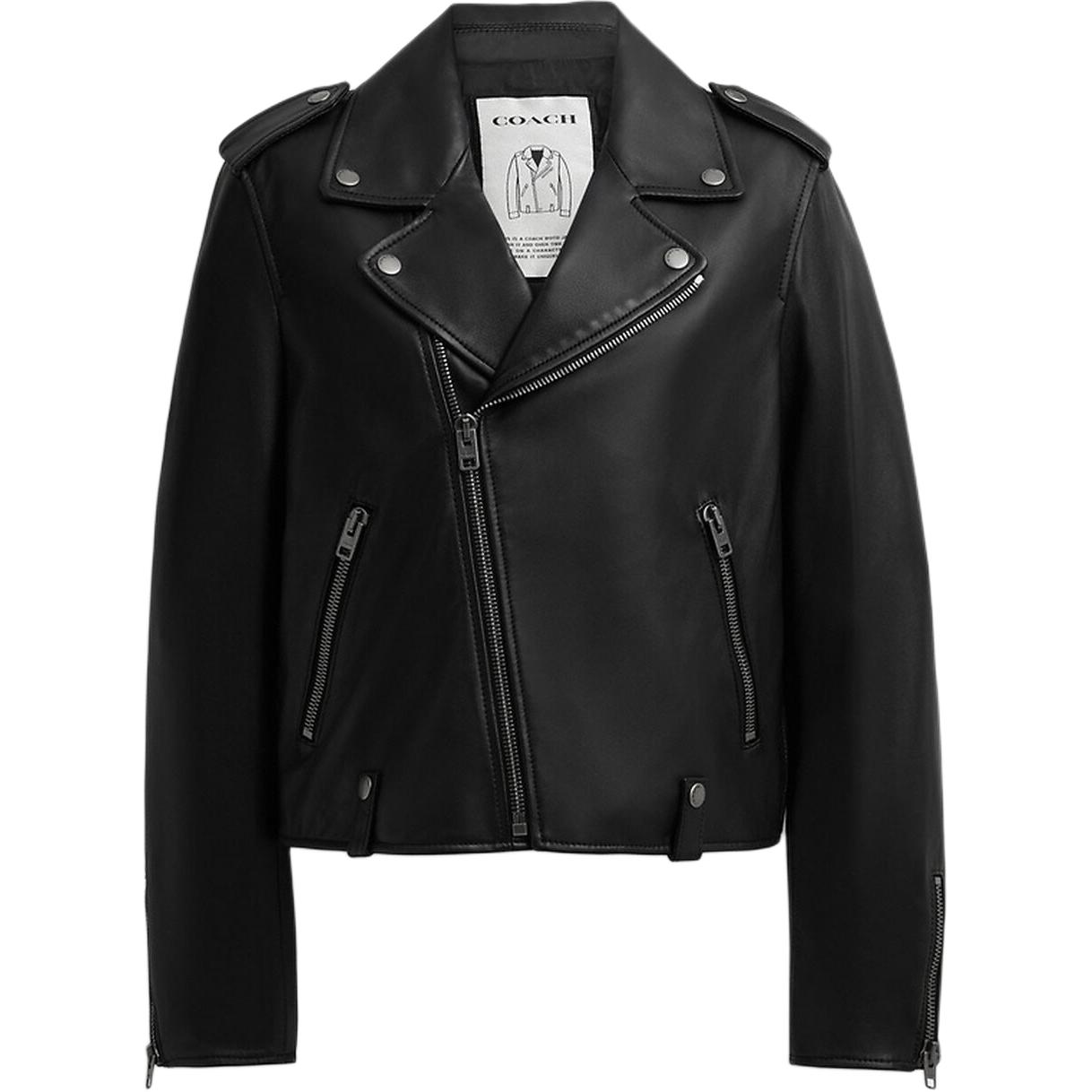 COACH Кожаная куртка женская черная
COACH Кожаная куртка женская черная