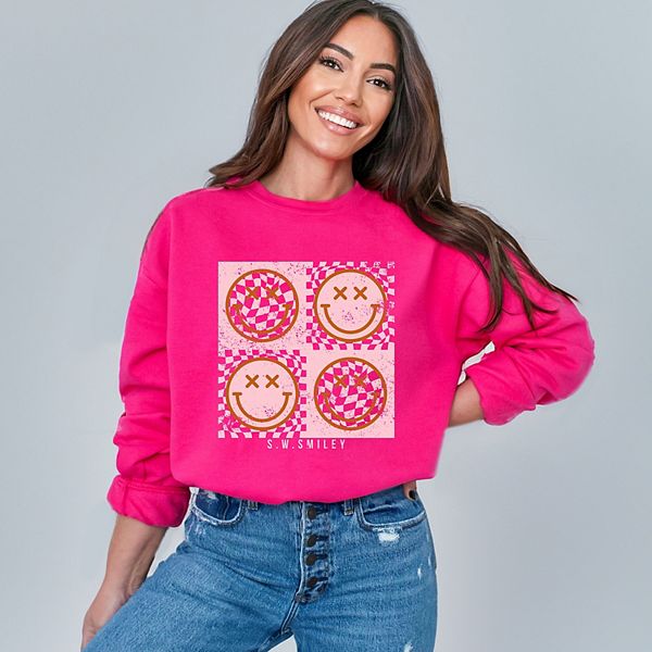 SWSmiley розовый свитер с четырьмя квадратными смайлами Simply Sage Market, Raspberry
SWSmiley розовый свитер с четырьмя квадратными смайлами Simply Sage Market, Raspberry