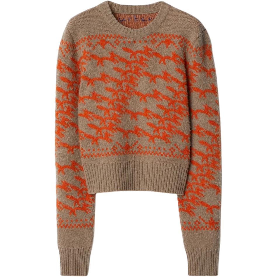 Укороченный джемпер Fox Burberry, оранжевый
Укороченный джемпер Fox Burberry, оранжевый