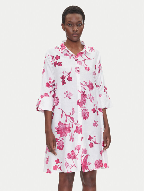 Свободный крой платья-рубашки IC25-055 Iconique, белый
Свободный крой платья-рубашки IC25-055 Iconique, белый