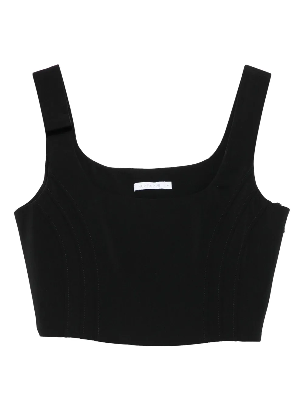 Топ с отделкой швами Patrizia Pepe, черный
Топ с отделкой швами Patrizia Pepe, черный