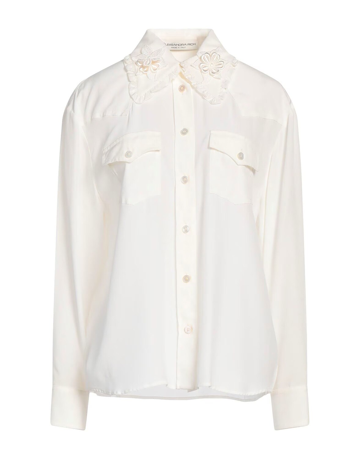 Рубашка Alessandra Rich, слоновая кость
Рубашка Alessandra Rich, слоновая кость