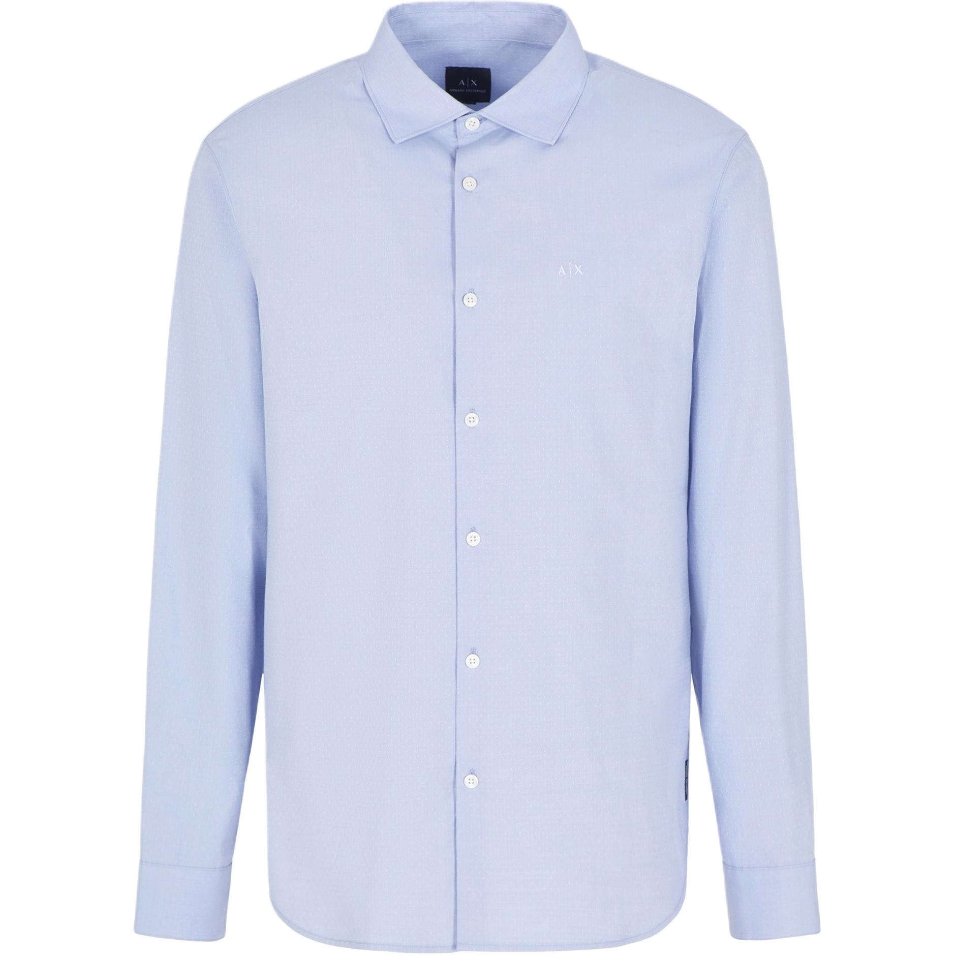 Футболка с вышитым логотипом ARMANI EXCHANGE, синяя
Футболка с вышитым логотипом ARMANI EXCHANGE, синяя