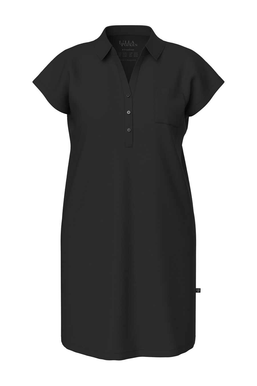 Ночная рубашка Ulla Popken, черный 
Ночная рубашка Ulla Popken, черный