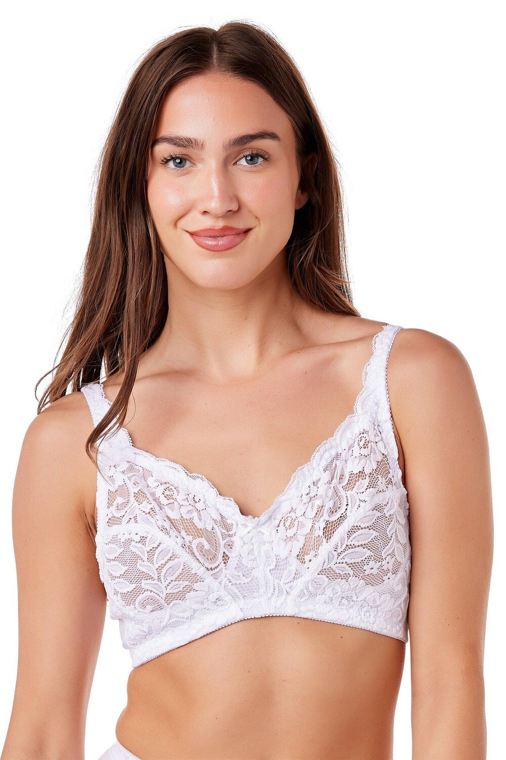Мягкий бюстгальтер без косточек с кружевными чашками Camille, белый
Мягкий бюстгальтер без косточек с кружевными чашками Camille, белый