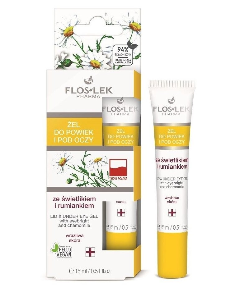 Floslek, Уход за глазами, гель для век и под глазами со светилом и ромашкой, 15 мл Flos-Lek
Floslek, Уход за глазами, гель для век и под глазами со светилом и ромашкой, 15 мл Flos-Lek