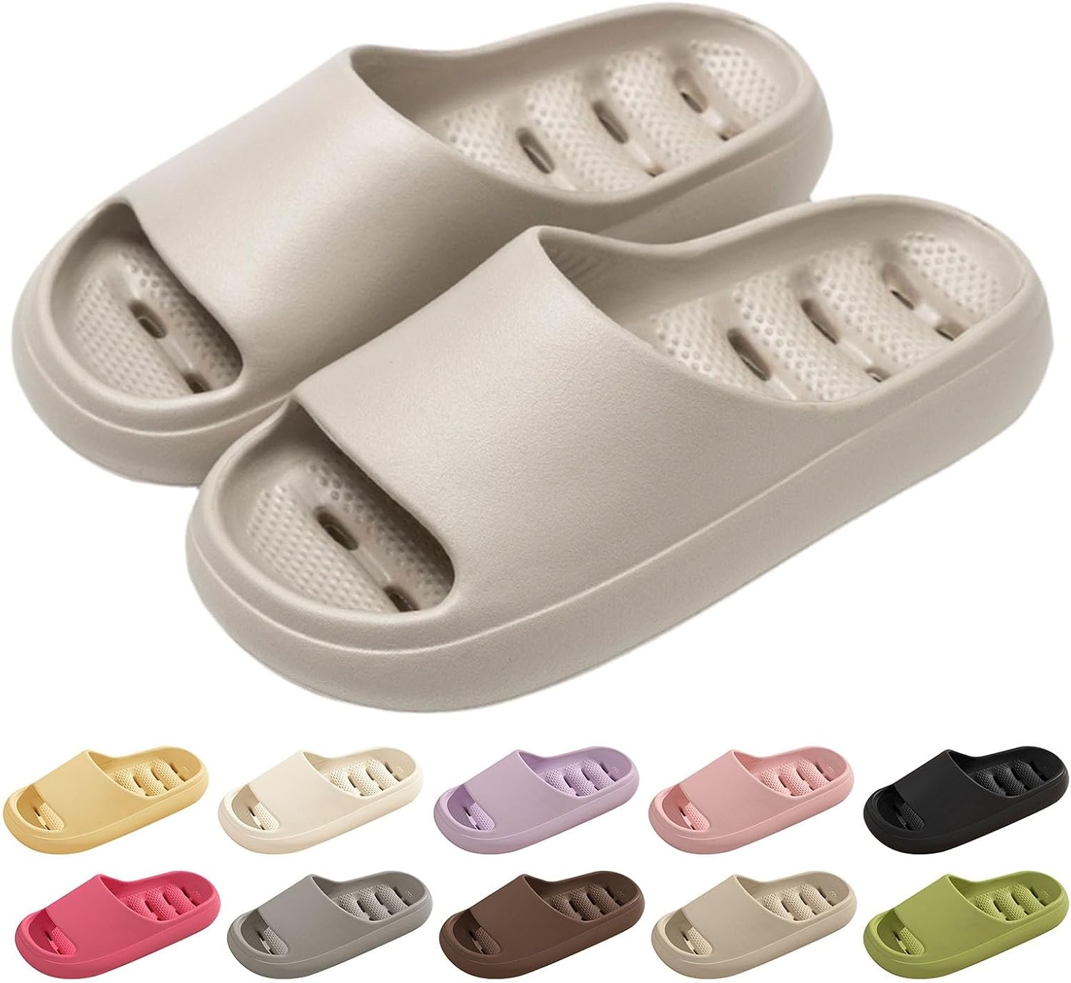 Душевые тапочки для женщин и мужчин с массажным эффектом, мягкая амортизированная подошва - противоскользящие шлепанцы, быстро сохнущие сланцы, пляжные сандалии, переносные тапочки Generic, серый
Душевые тапочки для женщин и мужчин с массажным эффектом, мягкая амортизированная подошва - противоскользящие шлепанцы, быстро сохнущие сланцы, пляжные сандалии, переносные тапочки Generic, серый