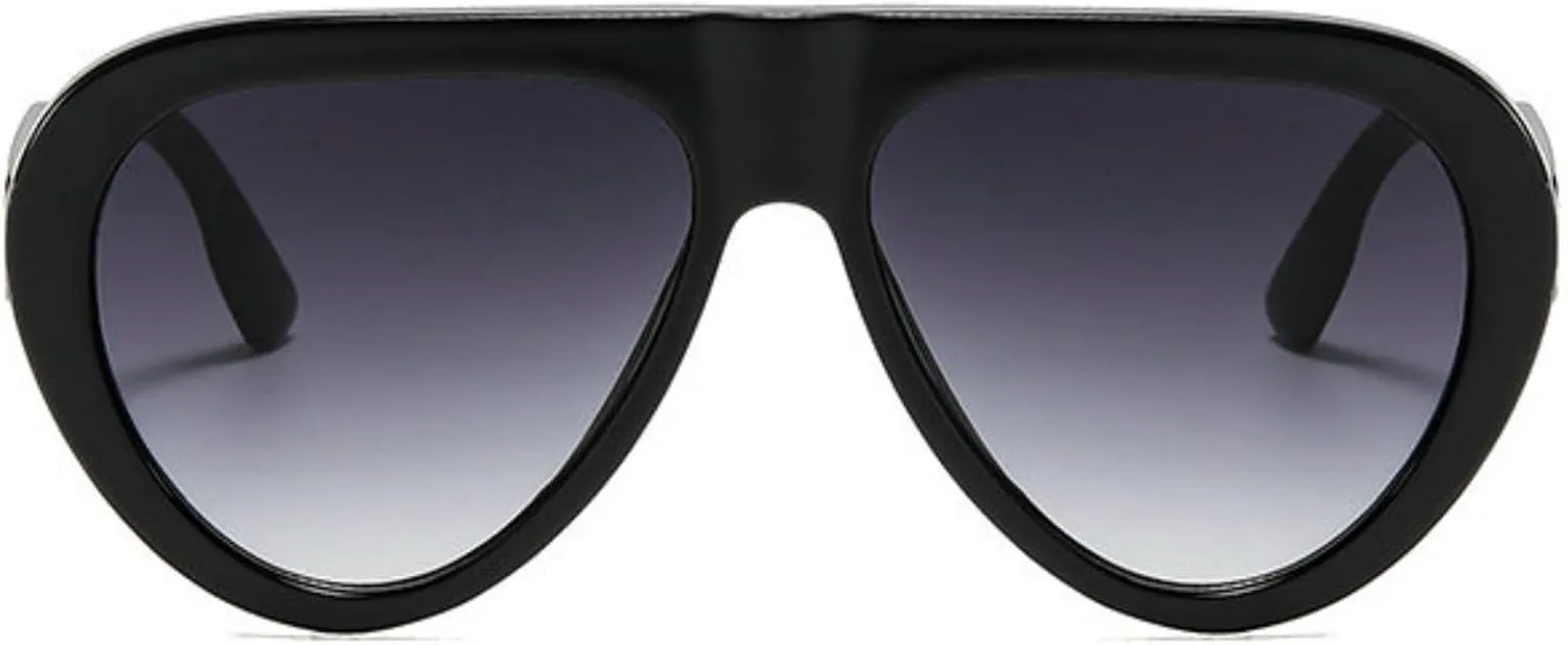 Willochra Винтажные большие солнцезащитные очки-пилот для женщин, модные очки для активного отдыха, трендовый дизайн, защита от УФ-излучения UV400, черные очки, C1
Willochra Винтажные большие солнцезащитные очки-пилот для женщин, модные очки для активного отдыха, трендовый дизайн, защита от УФ-излучения UV400, черные очки, C1