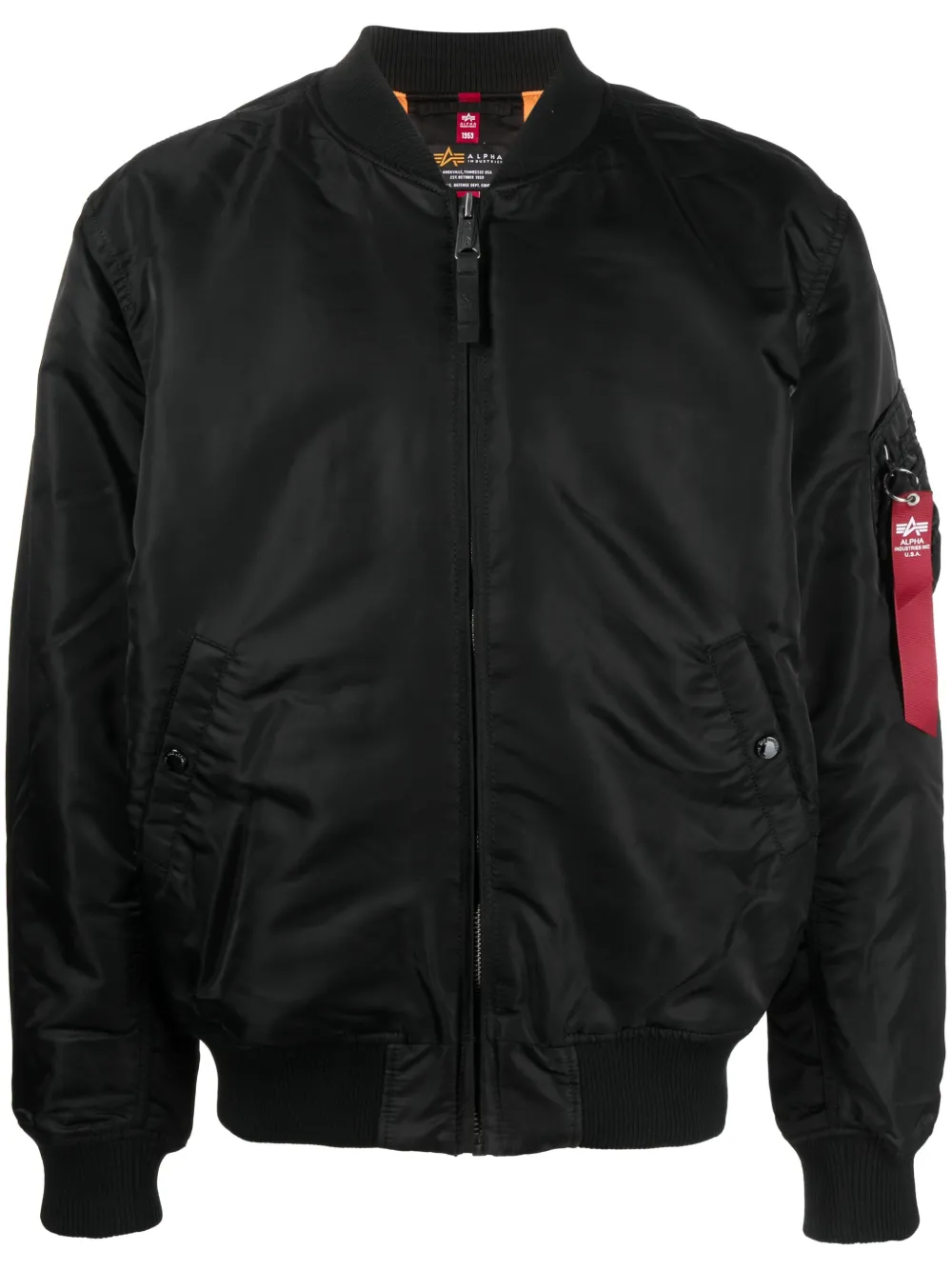 Бомбер с вышивкой Alpha Industries, черный
Бомбер с вышивкой Alpha Industries, черный