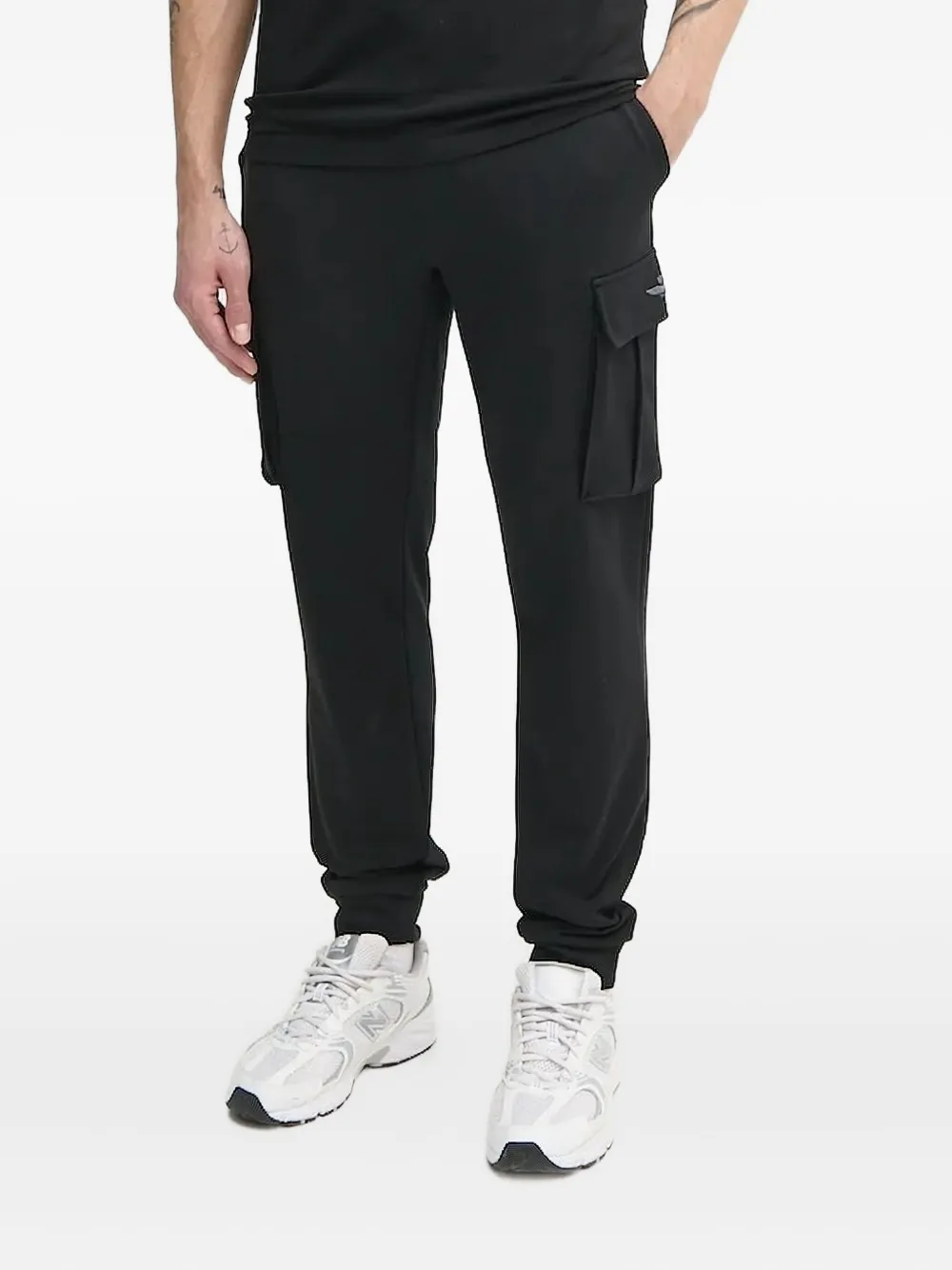 Спортивные брюки с карманами-карго Aeronautica Militare, черный 
Спортивные брюки с карманами-карго Aeronautica Militare, черный