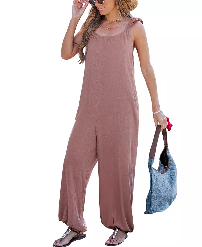 Женский шикарный комбинезон без рукавов с широкими штанинами Cupshe, коричневый
Женский шикарный комбинезон без рукавов с широкими штанинами Cupshe, коричневый