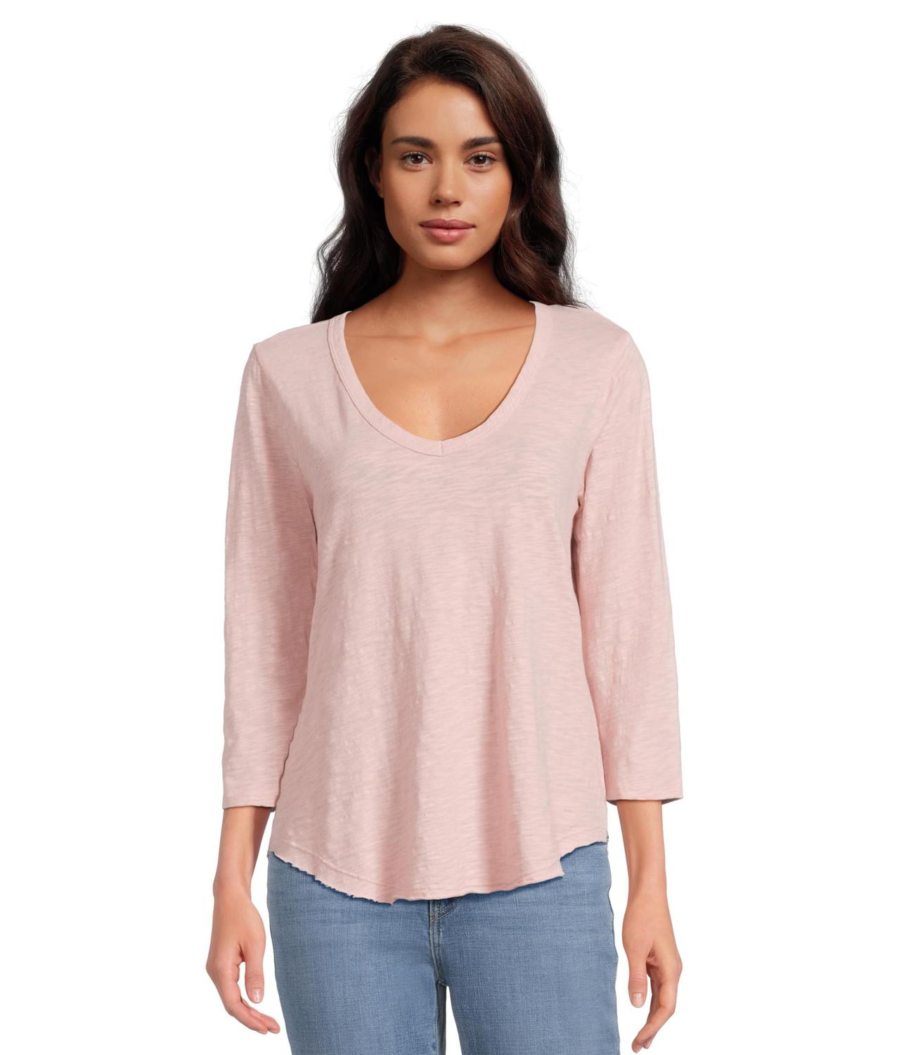 Футболка Mod-o-doc 3/4 Sleeve V-Neck Tee With Curved Hem, Rosebud
Футболка Mod-o-doc 3/4 Sleeve V-Neck Tee With Curved Hem, Rosebud