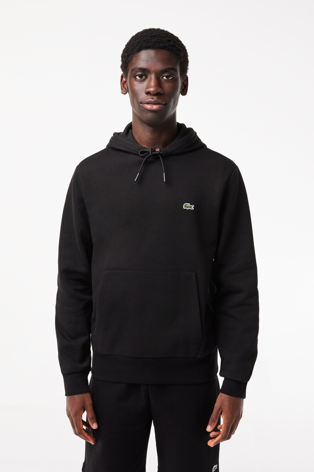 Хлопковая толстовка с логотипом Lacoste, черный
Хлопковая толстовка с логотипом Lacoste, черный