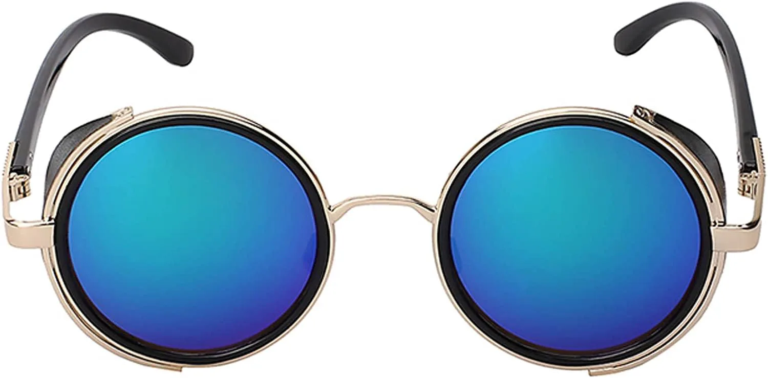 Солнцезащитные очки OWL в стиле стимпанк, ретро, готика, винтаж, хиппи, с круглой оправой из цветного металла и цветными линзами, Gothic C11 Gold Bluegreen Mirror
Солнцезащитные очки OWL в стиле стимпанк, ретро, готика, винтаж, хиппи, с круглой оправой из цветного металла и цветными линзами, Gothic C11 Gold Bluegreen Mirror