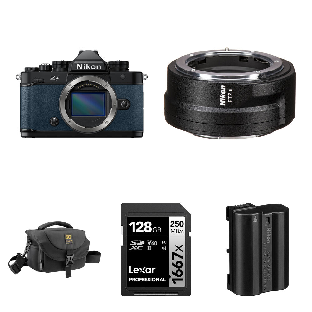 Беззеркальная камера Nikon Zf Mirrorless Camera with FTZ II Mount Adapter and
Беззеркальная камера Nikon Zf Mirrorless Camera with FTZ II Mount Adapter and