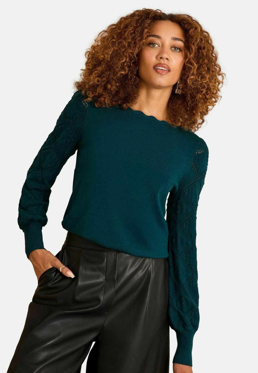 Джемпер Love & Roses REGULAR FIT BOBBLE STITCH SCALLOP, Teal Blue/Blue
Джемпер Love & Roses REGULAR FIT BOBBLE STITCH SCALLOP, Teal Blue/Blue