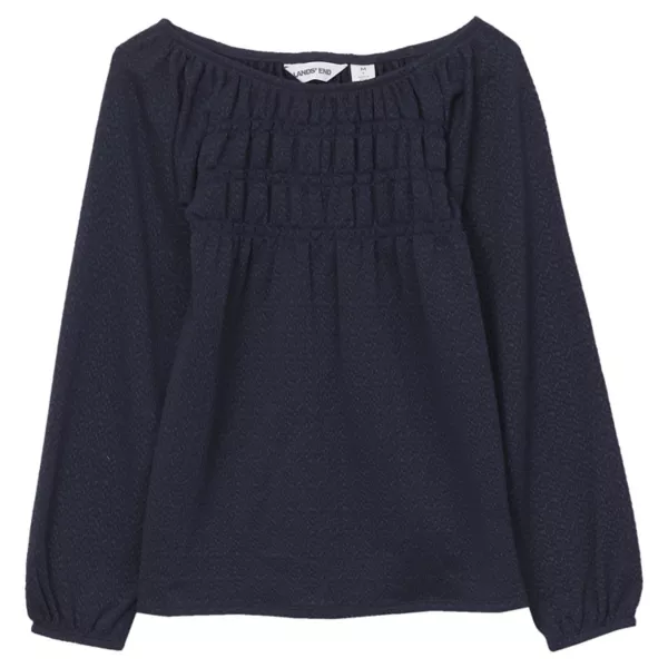 Детская блузка с длинным рукавом и сборками для девочек 2-16 лет Lands' End, синий
Детская блузка с длинным рукавом и сборками для девочек 2-16 лет Lands' End, синий