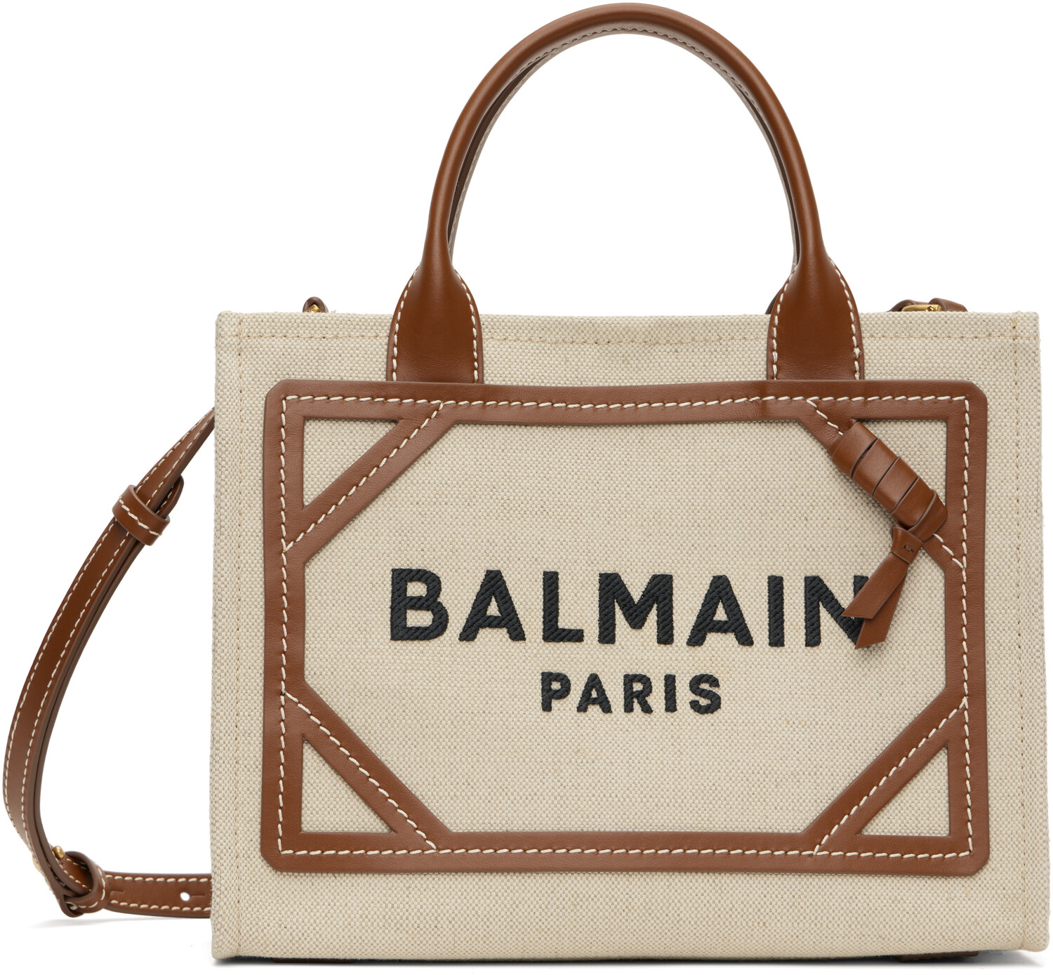 Бежевый и коричневый B-Army Маленькая сумка Balmain
Бежевый и коричневый B-Army Маленькая сумка Balmain