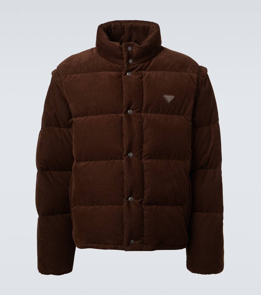 Трансформируемая куртка из хлопкового вельвета с пуховым наполнителем Prada, Brown
Трансформируемая куртка из хлопкового вельвета с пуховым наполнителем Prada, Brown