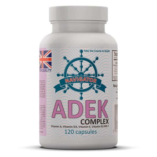 Витаминный комплекс Адек 120 капсул, Navigator
Витаминный комплекс Адек 120 капсул, Navigator