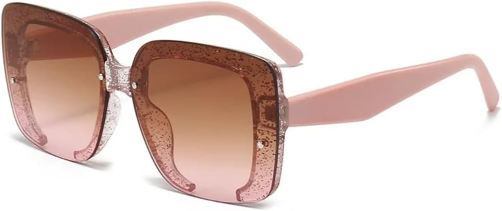 Женские солнцезащитные очки без оправы квадратной формы в винтажном стиле, мужские большие солнцезащитные очки класса люкс с защитой от УФ-излучения UV400 UATXTAU, Pink
Женские солнцезащитные очки без оправы квадратной формы в винтажном стиле, мужские большие солнцезащитные очки класса люкс с защитой от УФ-излучения UV400 UATXTAU, Pink