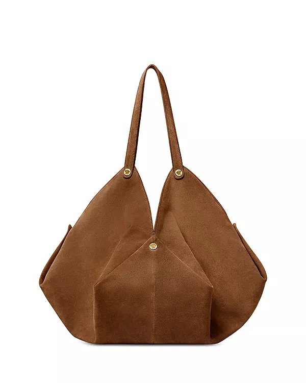 Большая замшевая сумка через плечо Protea Versace, коричневый
Большая замшевая сумка через плечо Protea Versace, коричневый