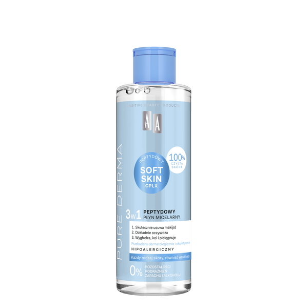 Пептидная мицеллярная жидкость 3в1 для снятия макияжа, 200 мл Aa Pure derma
Пептидная мицеллярная жидкость 3в1 для снятия макияжа, 200 мл Aa Pure derma