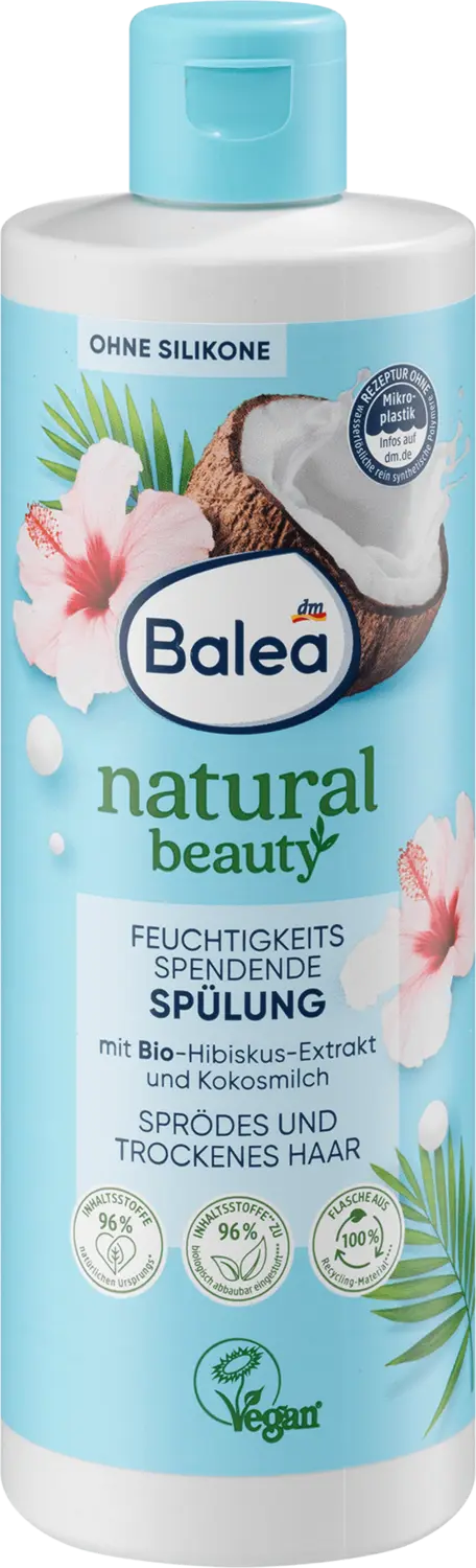 Кондиционер Balea Conditioner Natural Beauty Hibiskus-Extrakt und Kokosmilch, 350 ml
Кондиционер Balea Conditioner Natural Beauty Hibiskus-Extrakt und Kokosmilch, 350 ml