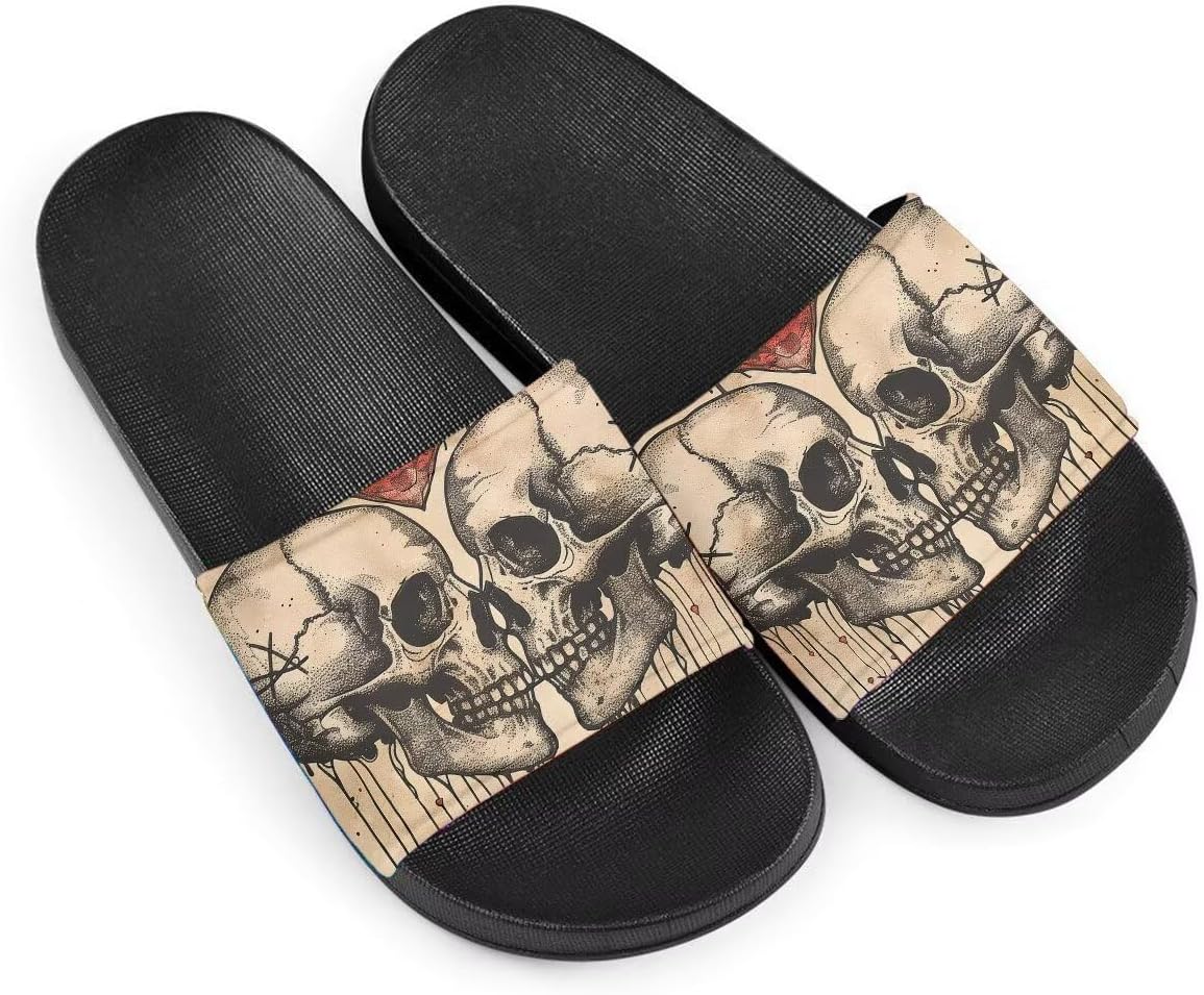 Женские сандалии тапочки с готическим принтом черепа, босоножки для лета для дома и улицы, День мертвых Getelinseng, Dead Love Skull
Женские сандалии тапочки с готическим принтом черепа, босоножки для лета для дома и улицы, День мертвых Getelinseng, Dead Love Skull