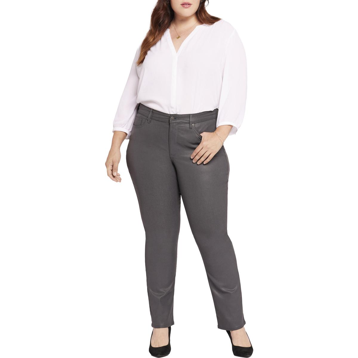 Женские джинсы Marilyn Uplift с покрытием, прямые NYDJ, Overcast Coated 
Женские джинсы Marilyn Uplift с покрытием, прямые NYDJ, Overcast Coated