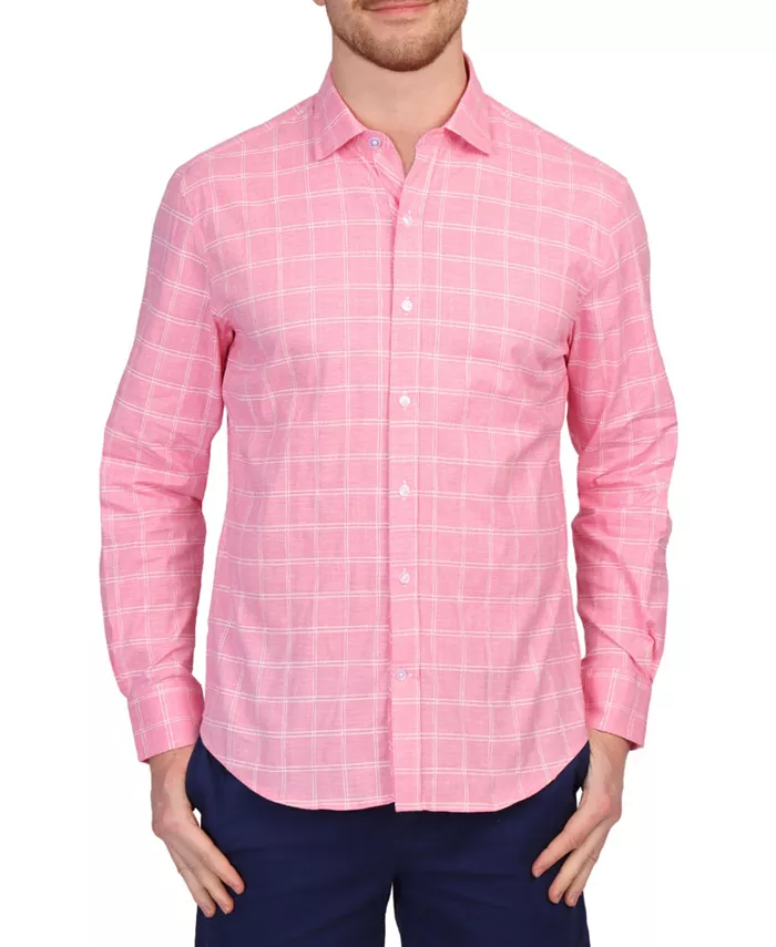 Мужская рубашка с длинным рукавом в клетку Windowpane Tailorbyrd, красный
Мужская рубашка с длинным рукавом в клетку Windowpane Tailorbyrd, красный