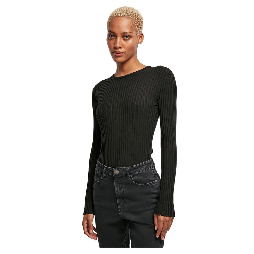 Футболка с длинным рукавом Urban Classics из ребристой вязки, черный
Футболка с длинным рукавом Urban Classics из ребристой вязки, черный